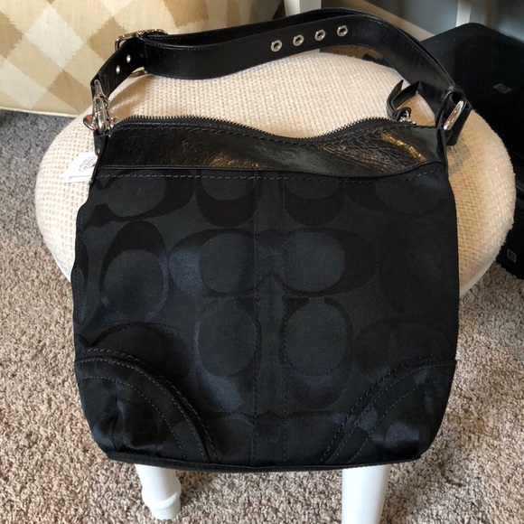 coach cross body bag black